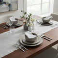 "Nordic Stone Platinum" Plate Set (16 Pieces)