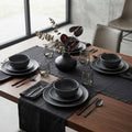 "Elysian Velvet Matte" Dinner Set (4-Person Service — 12 Pieces)