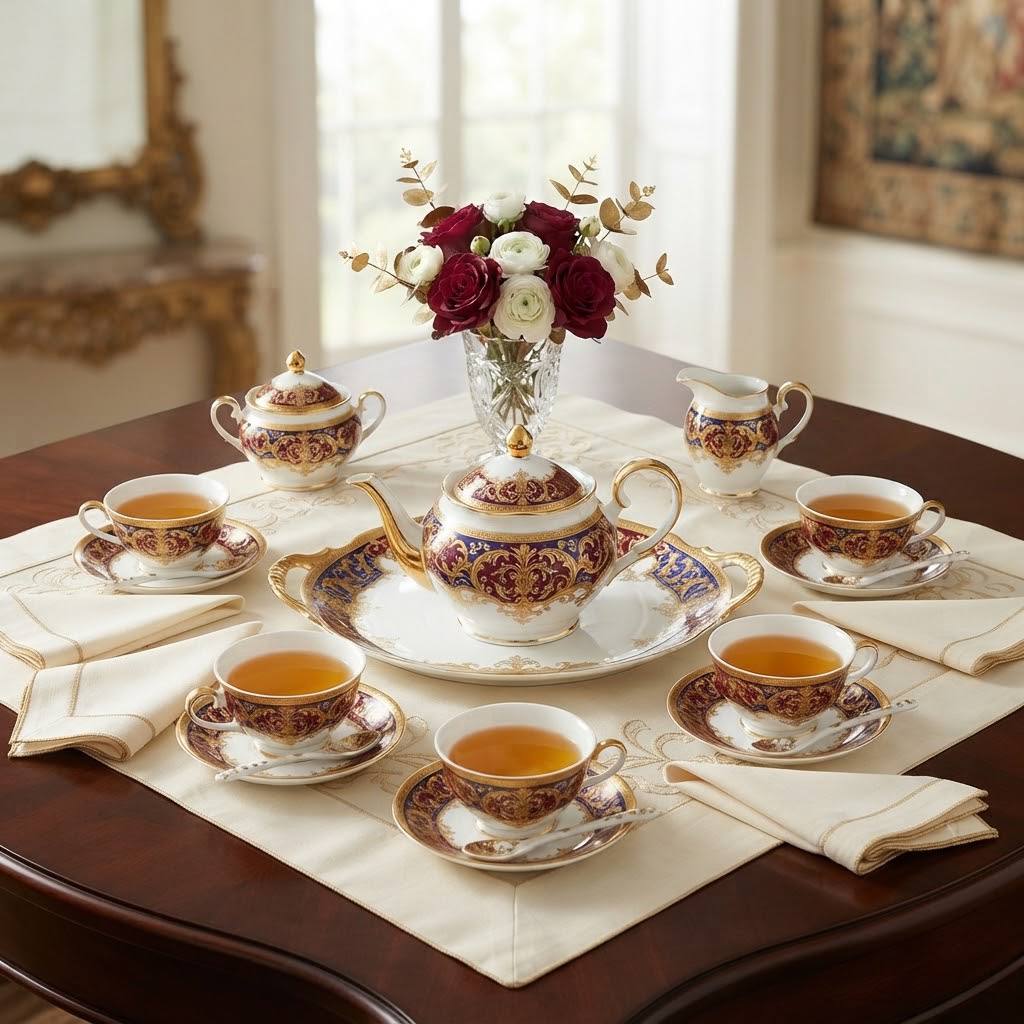"Imperial Heritage" Tea Set (6-Person Service — 15 Pieces)