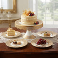"Gilded Versailles" Dessert and Cake Stand Set (4 Pieces)