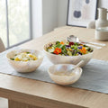 "Moonstone Serenity" Salad Bowl Set (3 Pieces)
